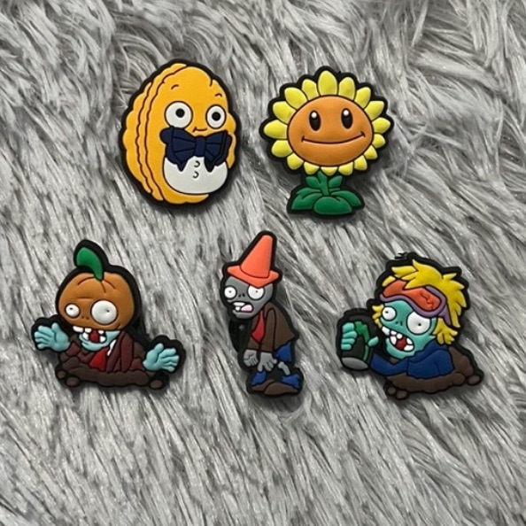 Plants Vs. Zombies Croc Charm Set